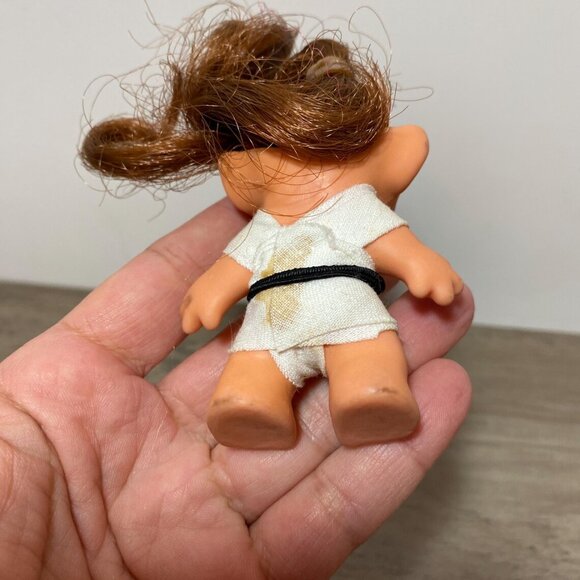 1960s Troll Doll with Rooted Hair Rootie Beatnik? Painted Eyes - Picture 7 of 8